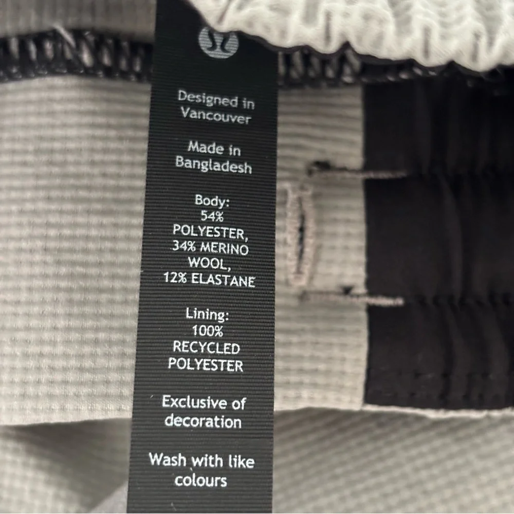 Lululemon ABC Wool-Blend Jogger Men’s Size XS Gray Slim Fit